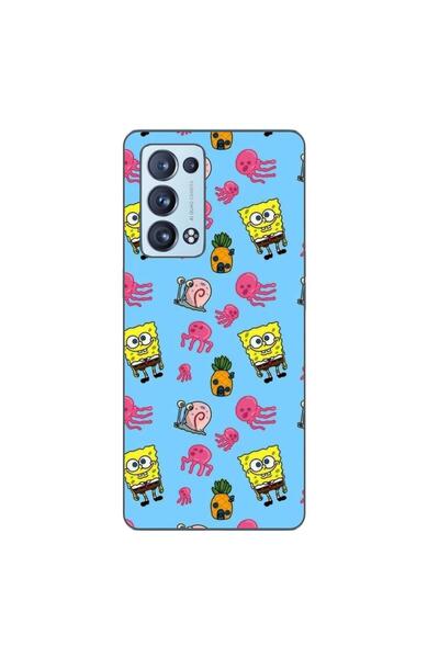 OEM Case compatible with Oppo Reno6 Pro 5G Silicone Gel Tpu Model Spongebob P...