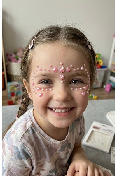 Toka Kutum Kids Store Pembe Renk Kalpli İncili Yüz ve Saç Taşı