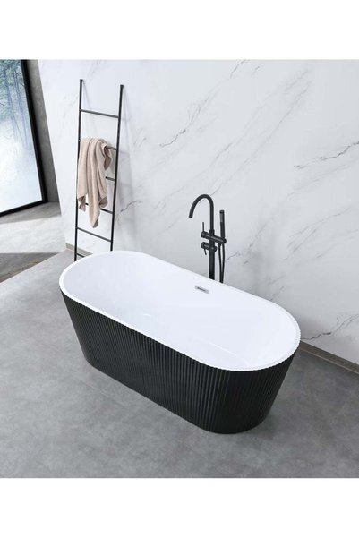 Casa Stile Cada baie freestanding Florenta neagra