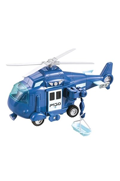 OEM Elicopter de poliție cu sunete și lumini, scară 1:20, albastru