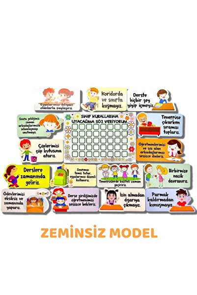 AKADA Sınıf Kuralları Panosu – Düzenli ve Sorumlu Bir Sınıf Ortamı