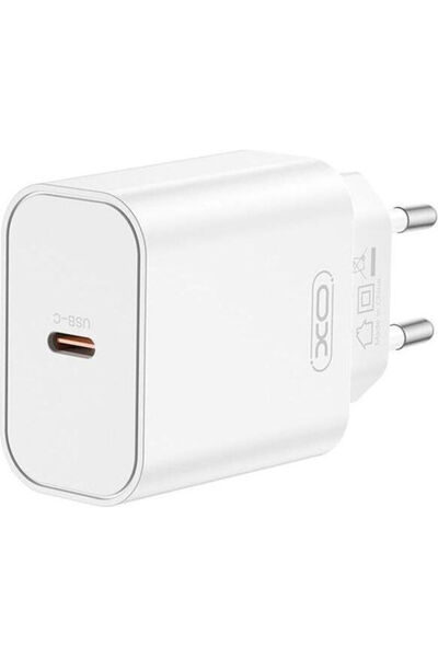 Xo Ασύρματος Φορτιστής με Θύρα USB-C, Παροχή Ισχύος 20W, Λευκός, CE32