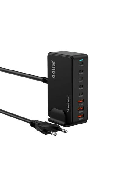 WOZINSKY Βάση Φόρτισης GaN με 3 θύρες USB-A και 5 θύρες USB-C, Παροχή Ισχύος ...