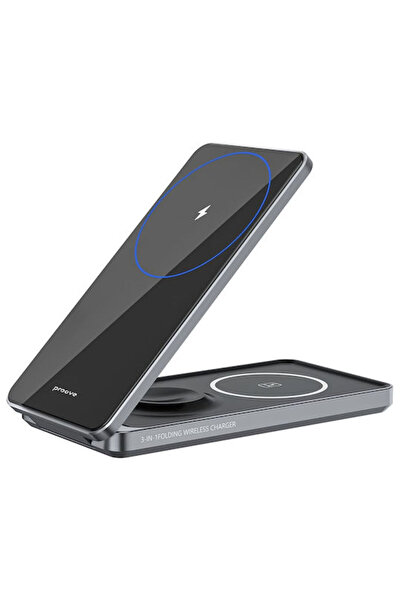Proove Ασύρματος Φορτιστής (Qi Pad) 15W Γκρι (Μεταλλικό Περίγραμμα)