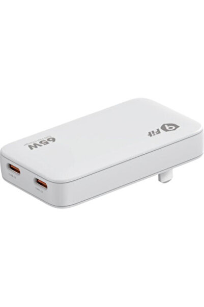 Other Φορτιστής 9Fit Χωρίς Καλώδιο GaN με 2 Θύρες USB-C 65W Power Delivery Λε...