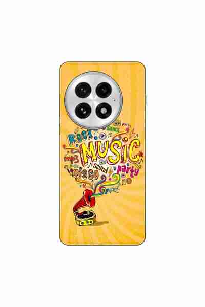 OEM Case compatible with OnePlus 13 Silicone Gel Tpu Pattern Music on Gramophone