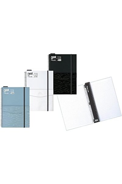 FOLDERMATE Set of 12 B5 notebooks with front pocket from Foldermate, multi-color