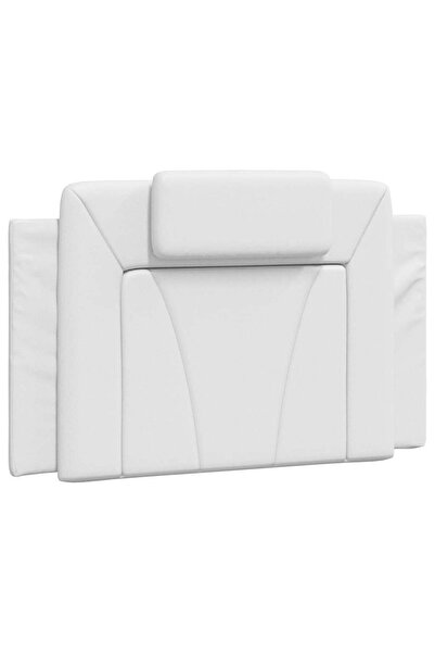 vidaxl Headboard Pillow , Viana, white, 80 cm, artificial Leather