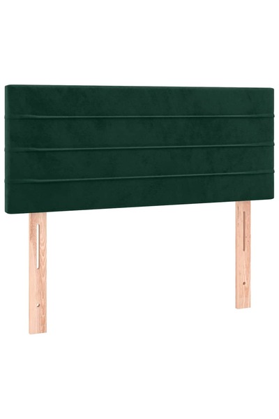 vidaxl Tăblie de pat, verde închis, 90x5x78/88 cm, catifea