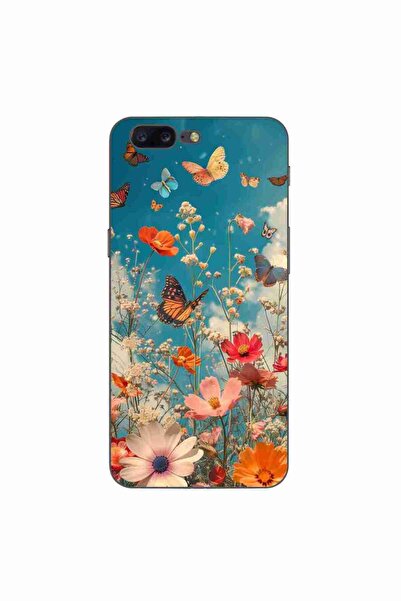 OEM Husa compatibila cu OnePlus 5 Silicon Gel Tpu Model Flori si Fluturi