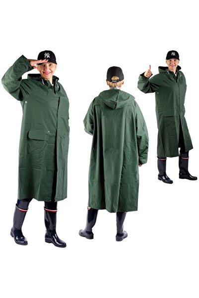 Mardil Pelerină de ploaie rezistentă, impermeabilă, XL, verde, protecție împo...