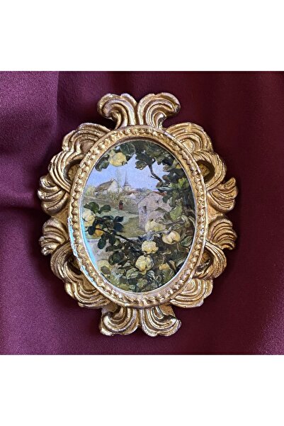 Nesteren Atölye Vintage Tasarım Dekoratif Mini Tablo - Magnet & Duvar Süsü -G...