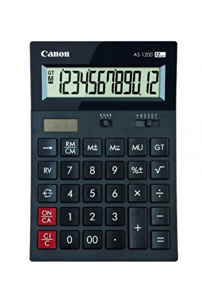 Canon Calculator de birou negru cu 12 cifre AS-1200 HB
