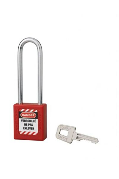 THIRARD Industrial safety padlock with high shackle, 40 mm, electrical applic...