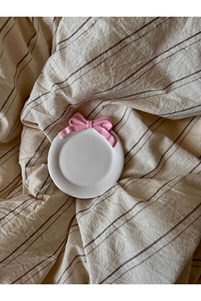 ronat Decorative Pink Bow Jewelry Plate ()