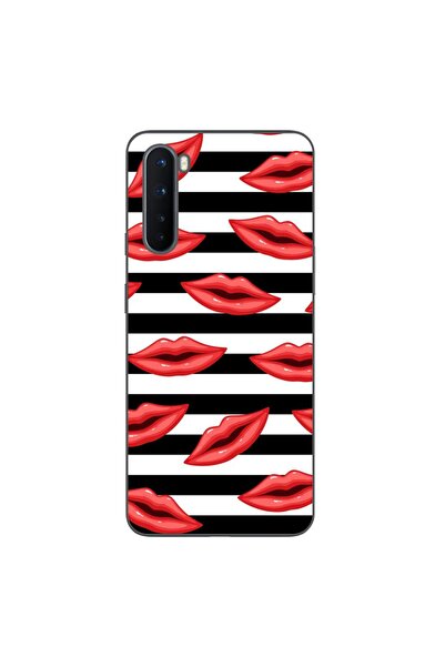 OEM Husa compatibila cu OnePlus Nord Silicon Gel Tpu Model Striped Kisses