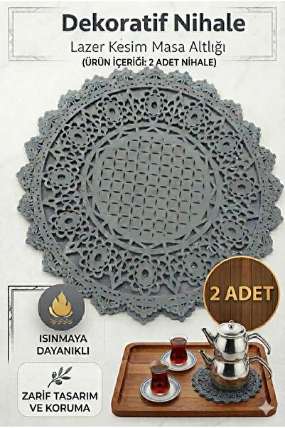 Multi-Purpose Decorative Silicone Finish and Table Pad Set (2 Pieces)