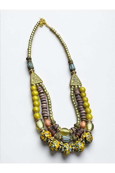 Bozhi Necklace Glass Beads Minimal Elegance
