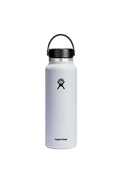 Hydro Flask Sticlă termoizolantă din oțel inoxidabil cu gura largă, albă, 1,18 L