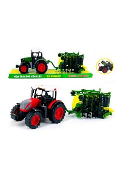 CasaDesteapta.ro Jucarie Tractor cu Agregat pentru Semănat/Upravă – Brațe Mobile