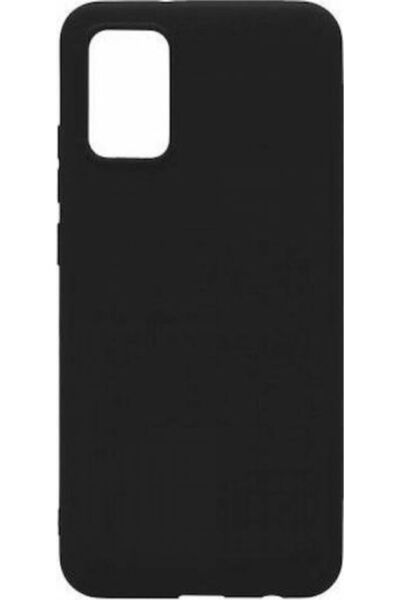 inos S-Cover Πίσω Κάλυμμα Σιλικόνης Μαύρο (Galaxy A02s)