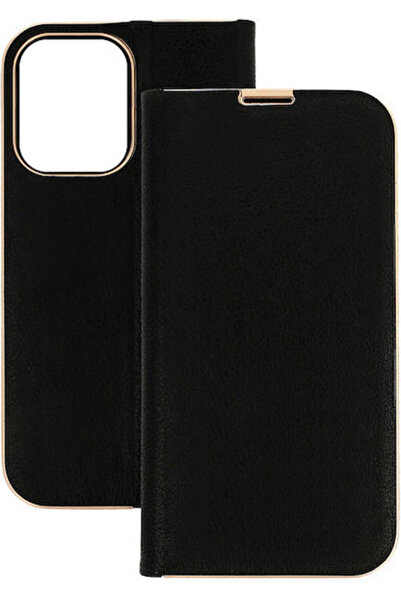 POWERTECH Θήκη Συνθετικό Δέρμα Μαύρο (iPhone 14 Pro Max) Κωδικός: MOB-1802