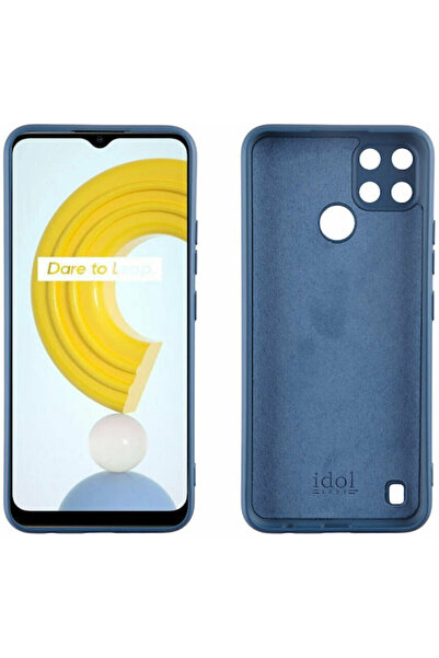 Other Idol 1991 Βελούδινη Πίσω Θήκη Σιλικόνης Μπλε (Realme C21Y / C25Y) Κωδικ...