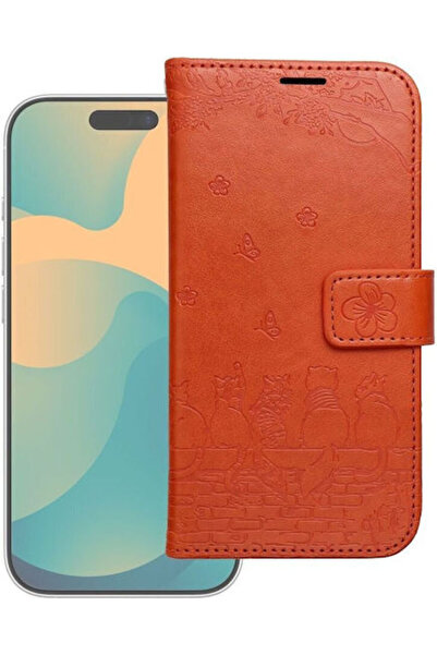 OEM Mezzo Σιλικόνης Καφέ Θήκη Βιβλίου (iPhone 17)