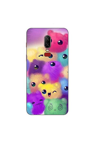 OEM Husa compatibila cu OnePlus 6 Silicon Gel Tpu Model Pufosi Colorati