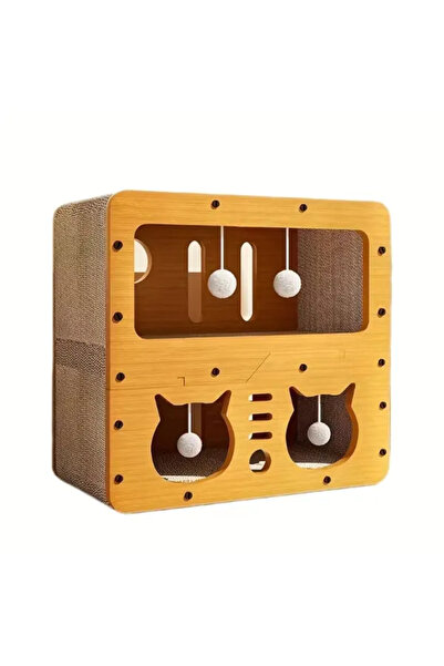 33D Wooden Two-Storey Scratching Cat Playhouse
