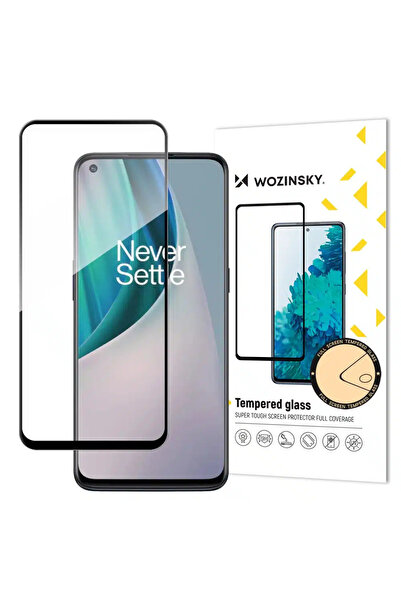 WOZINSKY Super Tough Full Glue Tempered Glass Full Screen With Frame Case Fri...