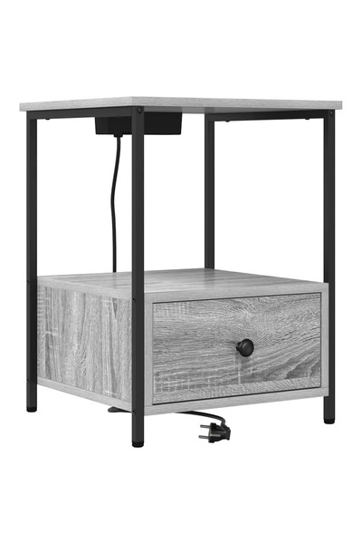 vidaxl Dulap de noapte Gri Sonoma 42 x 41 x 56 cm Lemn compozit