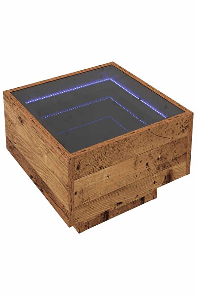 vidaxl Masă de cafea Lemn vechi 40 x 40 x 30 cm Lemn compozit