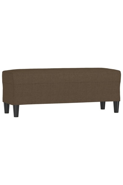 vidaxl Bancă, maro, 100x35x41 cm, textil