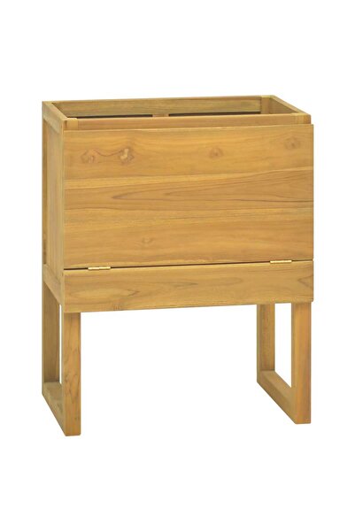vidaxl Bathroom cabinet, 60x40x75 cm, solid teak wood