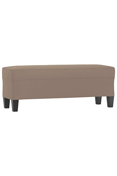 vidaxl Bancă, gri taupe, 100x35x41 cm, microfibră