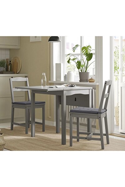 IKEA Qui̇ck 2 Pieces Chair Cushion 42X40X4 cm Set of 2 Cushions with Velcro T...