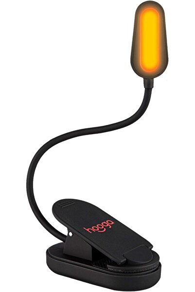 Arabest مصباح كتاب أمبر، قابل لإعادة الشحن، مشبك لحجب الضوء الأزرق، إضاءة LED...