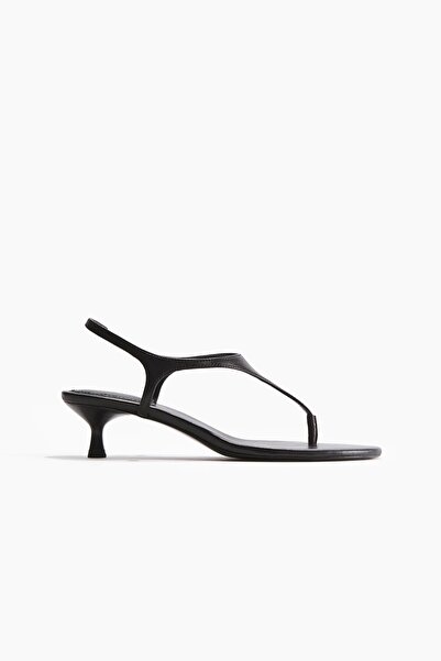 H&M Topuklu Deri Sandalet