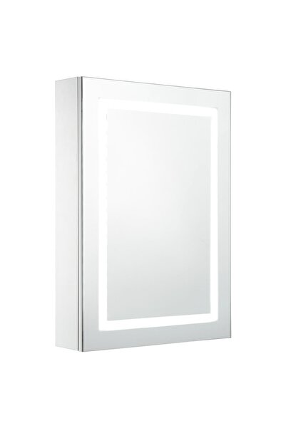 vidaxl Dulap de baie cu oglindă și LED-uri, 50 x 13 x 70 cm