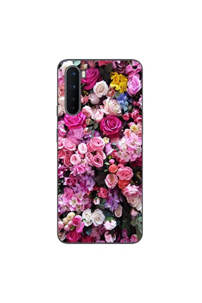 OEM Husa compatibila cu OnePlus Nord Silicon Gel Tpu Model Trandafiri Roz