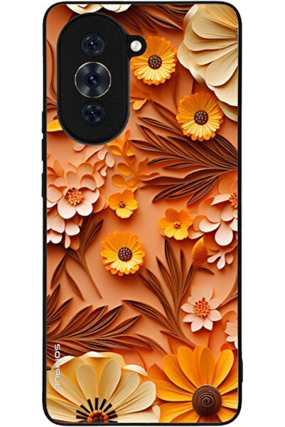Other Θήκη Sonique Σειράς 3D Λουλουδιών για Huawei Nova 10 Pro Πορτοκαλί