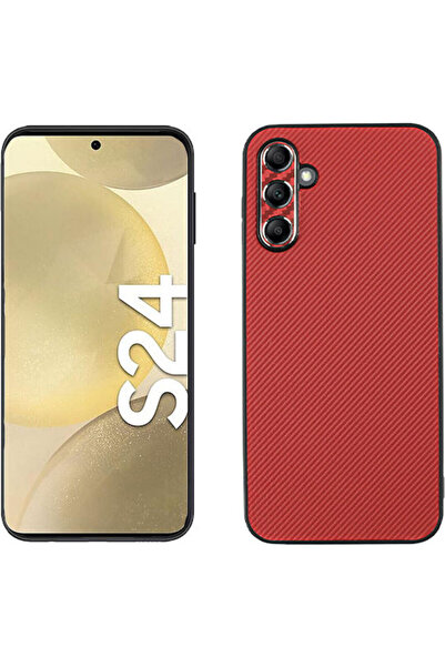 Other Volte-Tel Carbon Lift Back Cover Σιλικόνης Κόκκινο (S24 5G, Samsung)