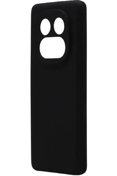 inos Πίσω Κάλυμμα Σιλικόνης Μαύρο (Redmi Note 14 Pro+)