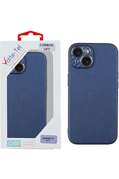 Other Volte-Tel Carbon Lift Πίσω Κάλυμμα Σιλικόνης Μπλε (iPhone 15)