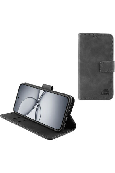 Lime&co Lime Book Συνθετικό Δέρμα Γκρι (Realme 15T) Κωδικός: 8412745