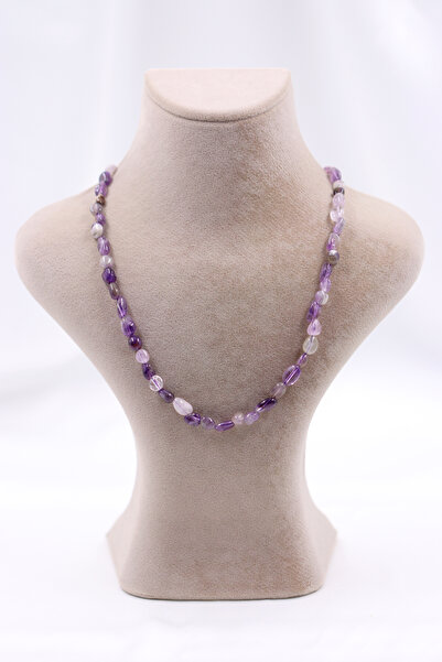 SAURACHI Amethyst Stone Amorphous Cut Pendant Natural Stone Array