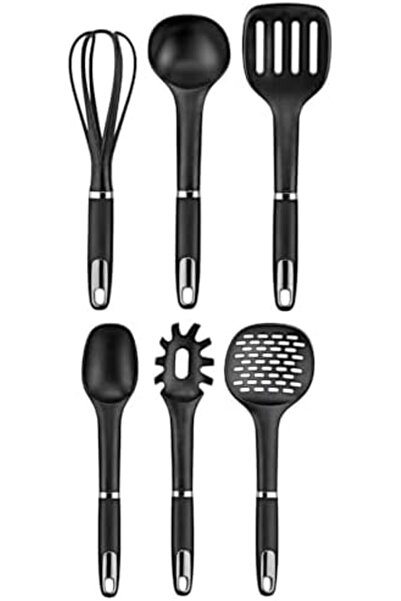 Yıldızan Nzr Beautestore 6 Piece Luxury Serving Set, Matte Chrome, Matte Chro...