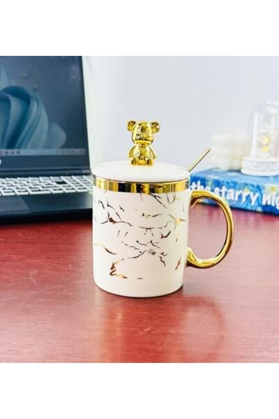 Yıldızan كوب سيراميك بتصميم شخصيات ونقوش رخامية من تامغون 1159648