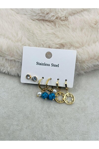 Bozhi Earrings Steel Sparkling Style